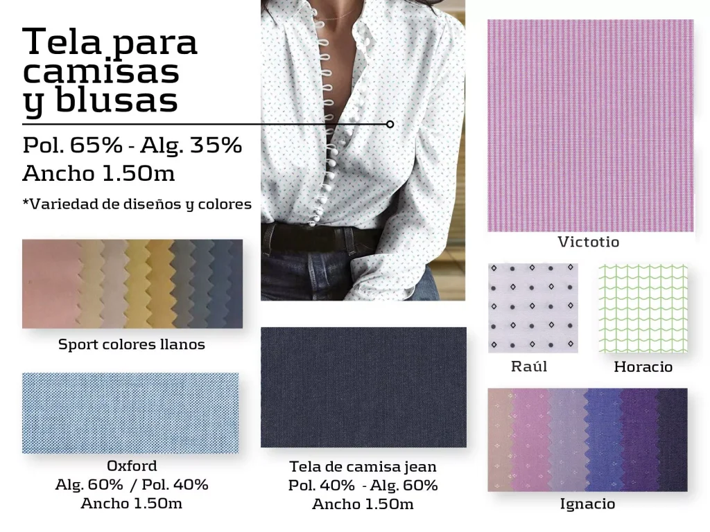 telas para camisas